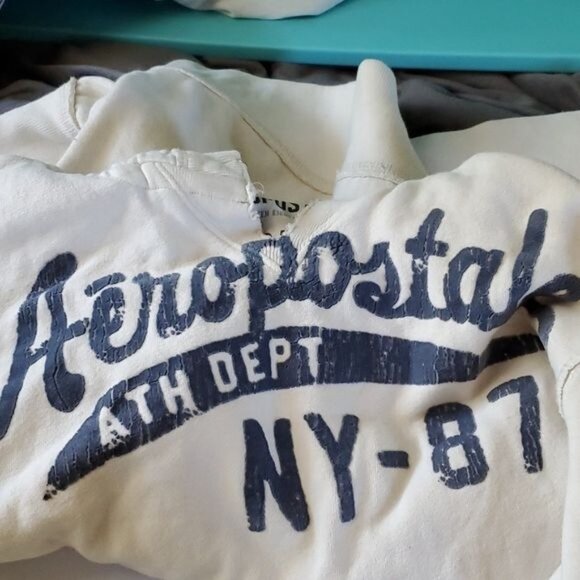 Aeropostale White Hooded Sweatshirt Hoodie WOMEN'S WOMAN'S Adult Small - Picture 3 of 9